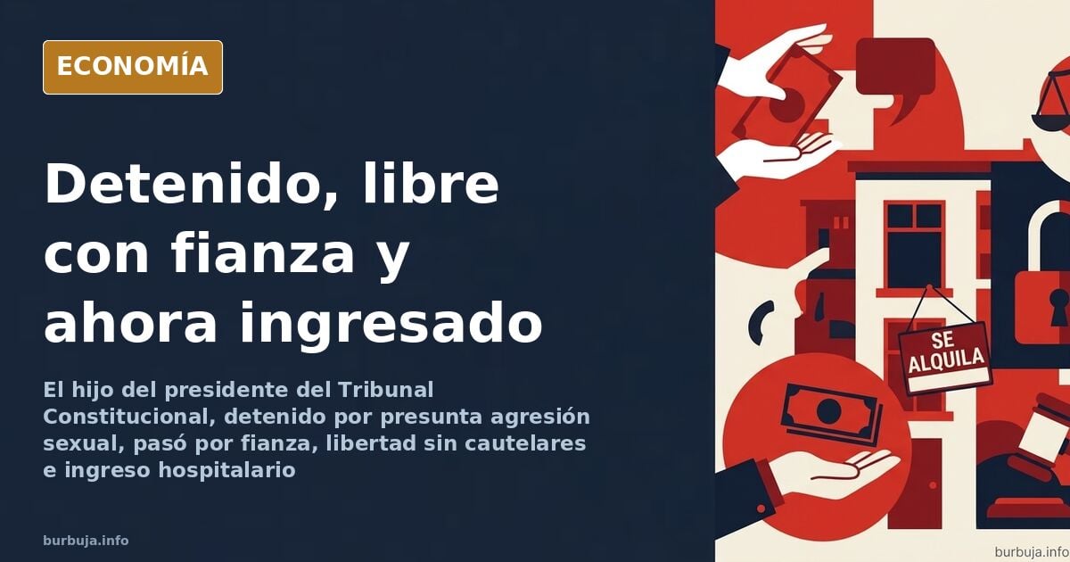 El hijo del presidente del Tribunal Constitucional, detenido por presunta agresión sexual e ingresado días después