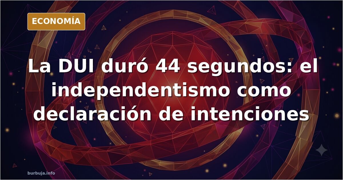El independentismo catalán como declaración de intenciones