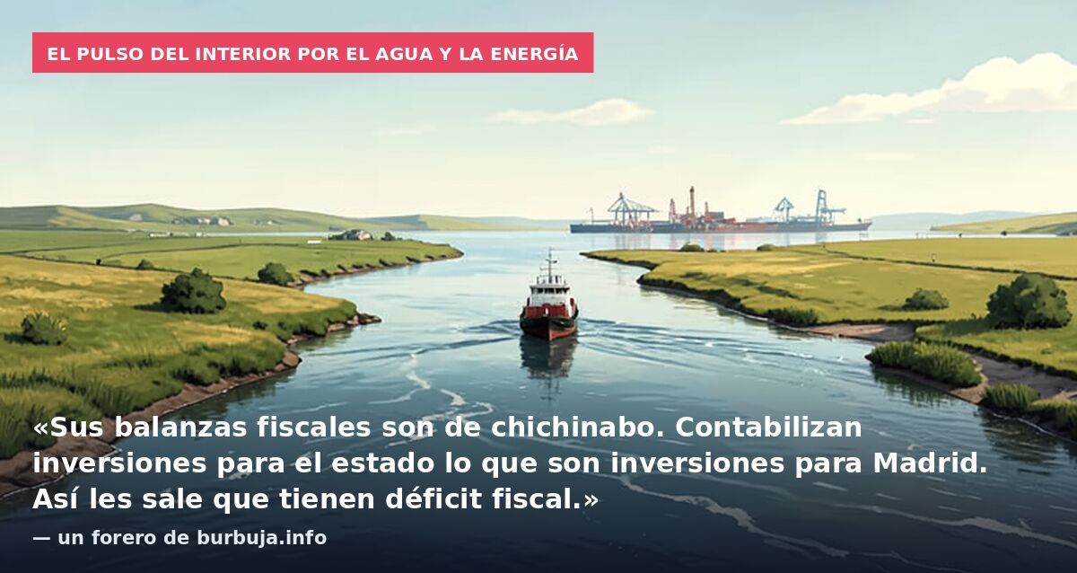 El pulso del interior por el agua y la energía: «Sus balanzas fiscales son de chichinabo. Contabilizan inversiones para el estado lo que son inversiones para Madrid. Así les sale que tienen déficit fiscal.» — un forero de burbuja.info