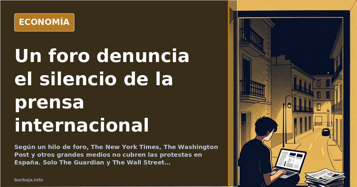 Portadas de periódicos internacionales con titulares sobre España, pero sin mencionar el conflicto político