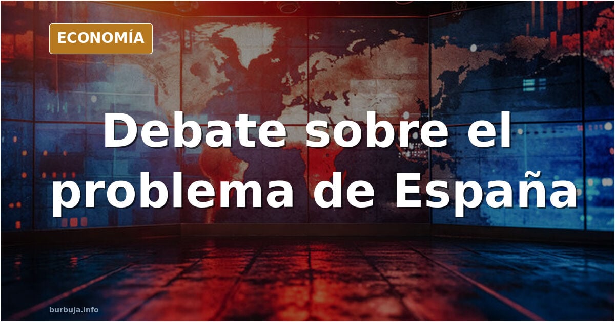 Ilustración editorial de un debate entre un autónomo, un funcionario y un empresario sobre impuestos y empleo