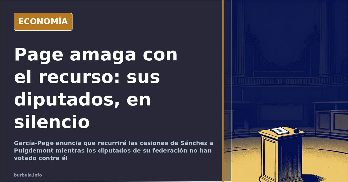 Page anuncia batalla legal contra las cesiones a Puigdemont