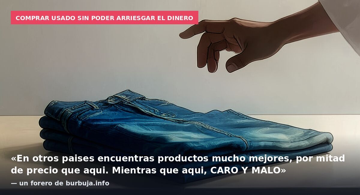 Comprar usado sin poder arriesgar el dinero: «En otros paises encuentras productos mucho mejores, por mitad de precio que aqui. Mientras que aqui, CARO Y MALO» — un forero de burbuja.info