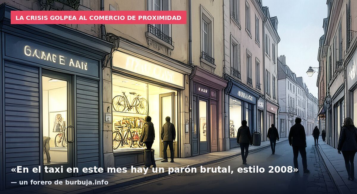 La crisis golpea al comercio de proximidad: «En el taxi en este mes hay un parón brutal, estilo 2008» — un forero de burbuja.info