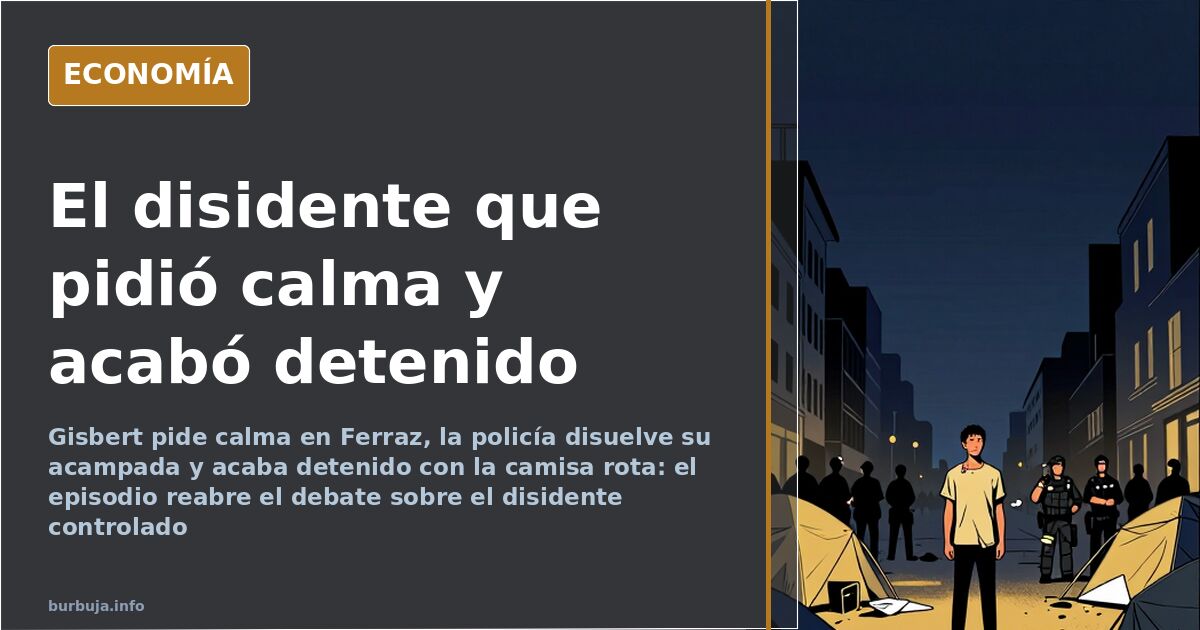 Gisbert pide calma en Ferraz y acaba detenido