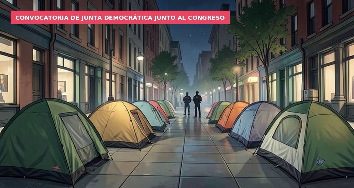 Convocatoria de Junta Democrática junto al Congreso
