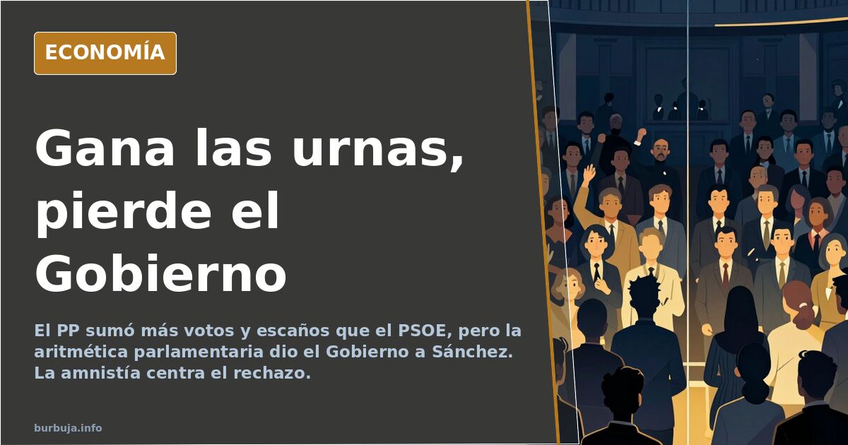 El PP suma más votos y escaños pero no acepta los pactos