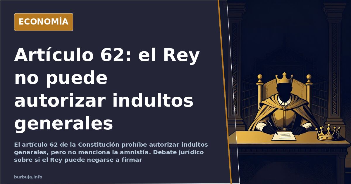 Ilustración editorial de un rollo de la Constitución española sobre una mesa con una pluma estilográfica y el artículo 62 res