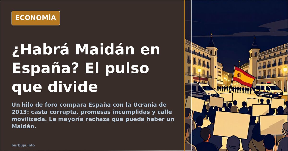 Debate sobre si la crisis política española deriva en conflicto