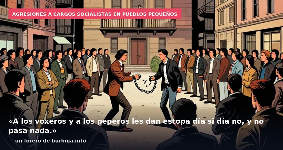 Agresiones a cargos socialistas en pueblos pequeños: «A los voxeros y a los peperos les dan estopa día si día no, y no pasa nada.» — un forero de burbuja.info