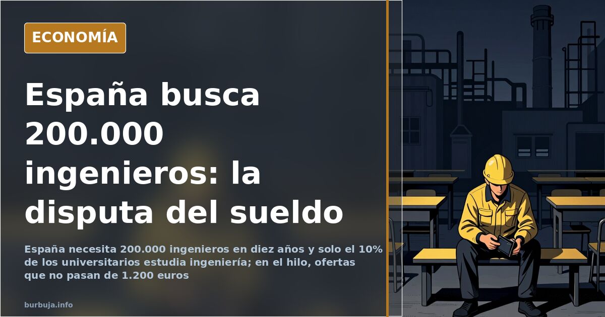 ¿Faltan ingenieros en España? El problema es el sueldo