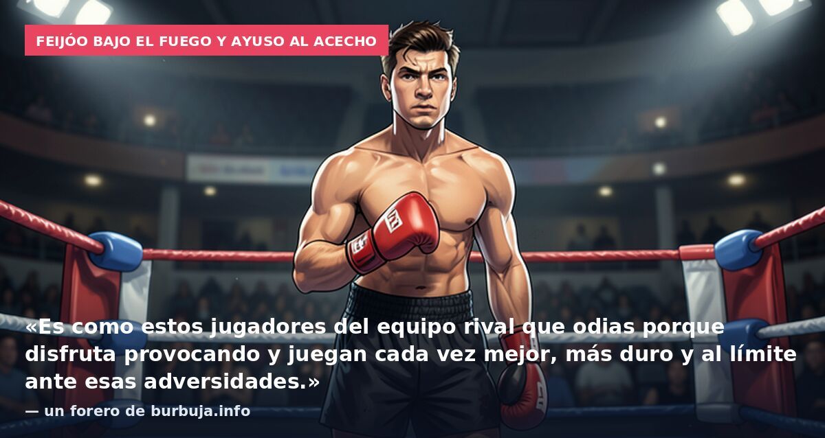 Feijóo bajo el fuego y Ayuso al acecho: «Es como estos jugadores del equipo rival que odias porque disfruta provocando y juegan cada vez mejor, más duro y al límite ante esas adversidades.» — un forero de burbuja.info