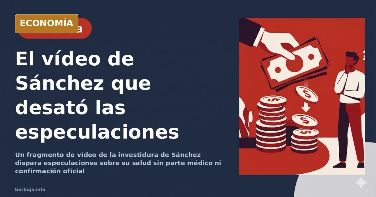 Sánchez durante su discurso de investidura en el Congreso, la sesión en la que se grabó el vídeo objeto de las especulaciones