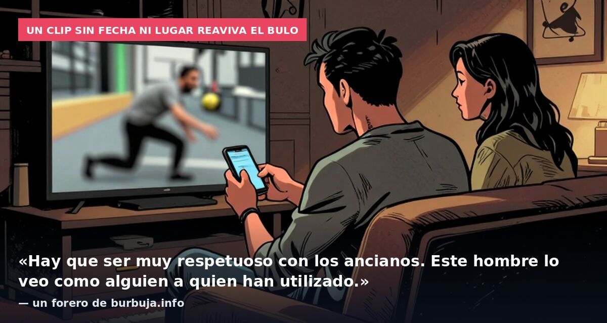 Un clip sin fecha ni lugar reaviva el bulo: «Hay que ser muy respetuoso con los ancianos. Este hombre lo veo como alguien a quien han utilizado.» — un forero de burbuja.info