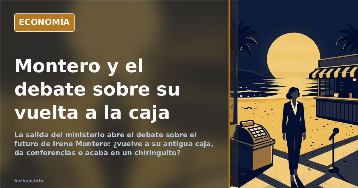 Irene Montero y el debate sobre volver a la caja