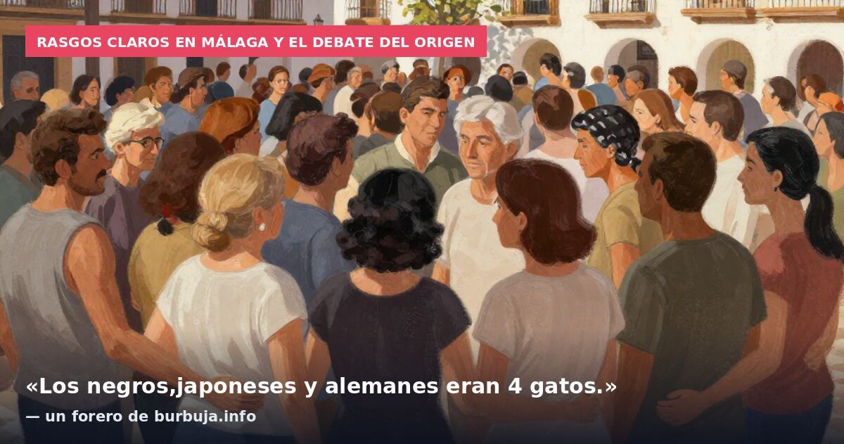 Rasgos claros en Málaga y el debate del origen: «Los negros,japoneses y alemanes eran 4 gatos.» — un forero de burbuja.info