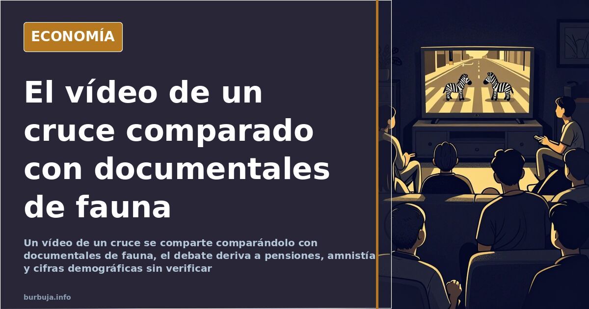 El vídeo de un cruce que se compara con documentales de fauna