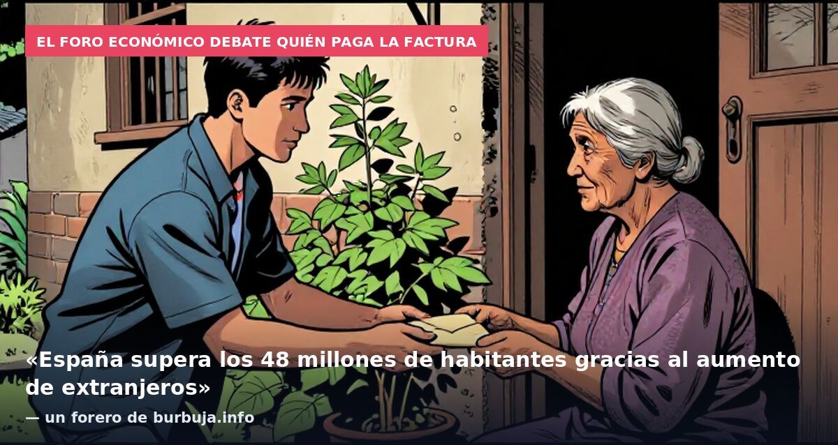 El foro económico debate quién paga la factura: «España supera los 48 millones de habitantes gracias al aumento de extranjeros» — un forero de burbuja.info