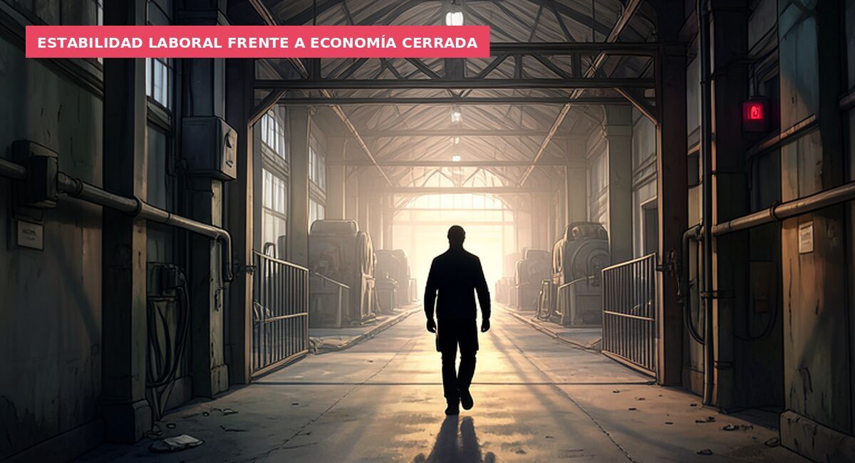 Estabilidad laboral frente a economía cerrada
