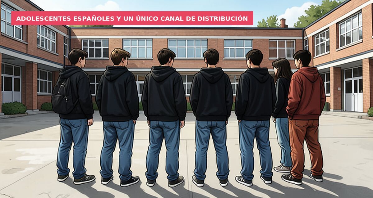 Adolescentes españoles y un único canal de distribución
