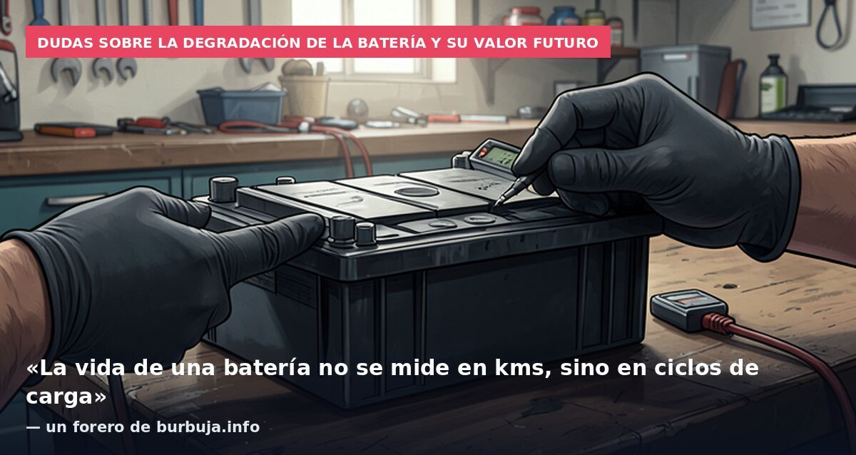 Dudas sobre la degradación de la batería y su valor futuro: «La vida de una batería no se mide en kms, sino en ciclos de carga» — un forero de burbuja.info