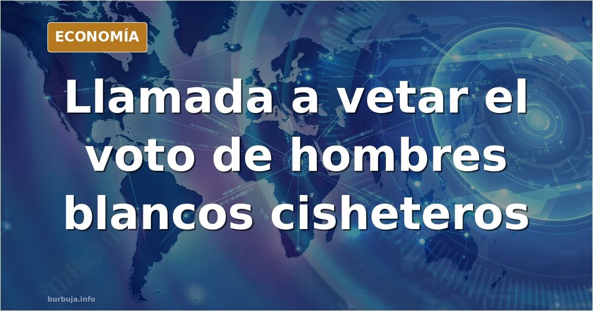 Urna de votación con papeletas y siluetas neutras de votantes, ilustración editorial sobre el derecho al voto