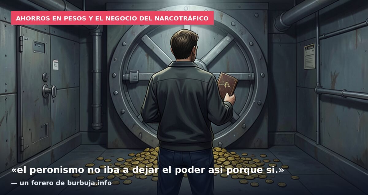 Ahorros en pesos y el negocio del narcotráfico: «el peronismo no iba a dejar el poder asi porque si.» — un forero de burbuja.info