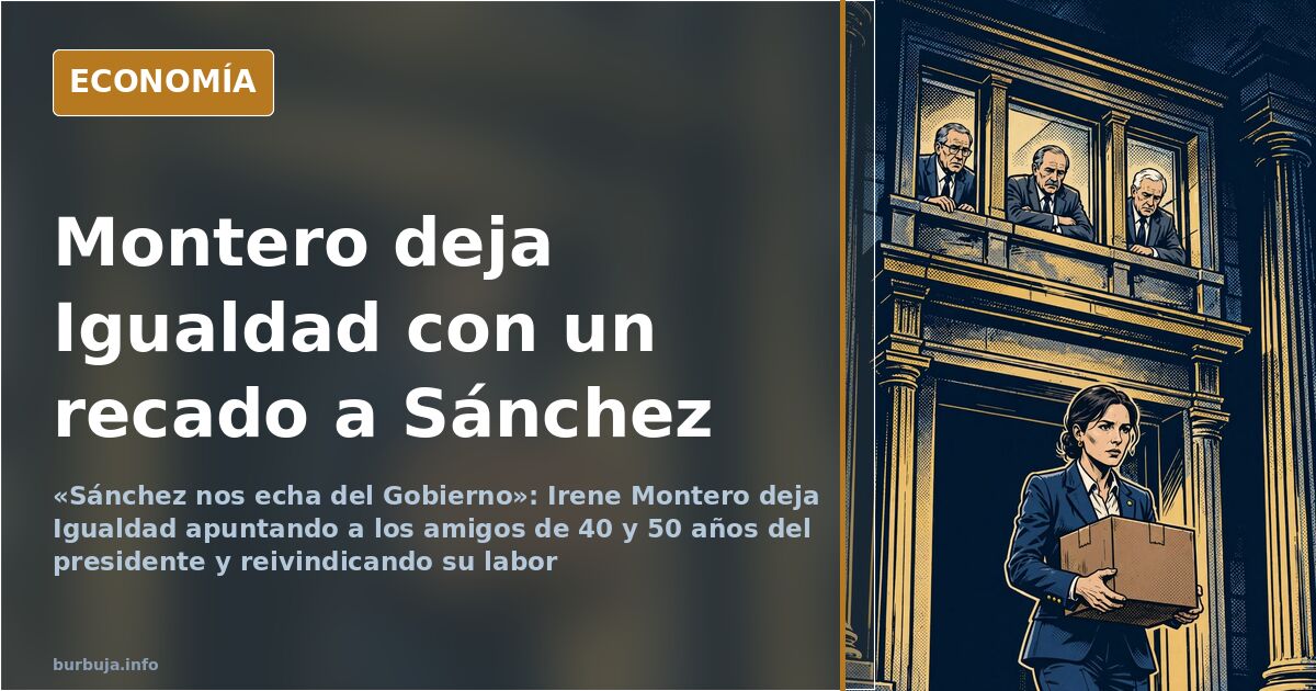 Irene Montero en el acto de traspaso de la cartera de Igualdad a la nueva ministra Ana Redondo