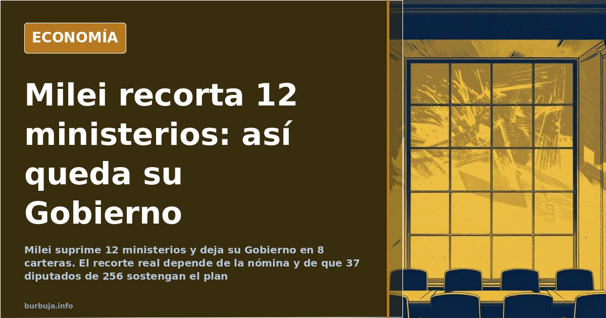 Despacho oficial con ocho sillones alineados y doce huecos vacíos marcados en la pared
