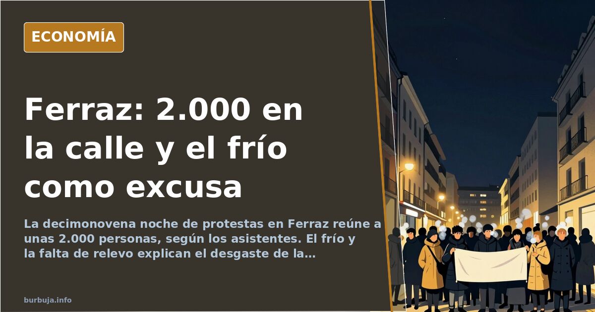 Ferraz, decimonovena noche: 2.000 personas y el frío como excusa