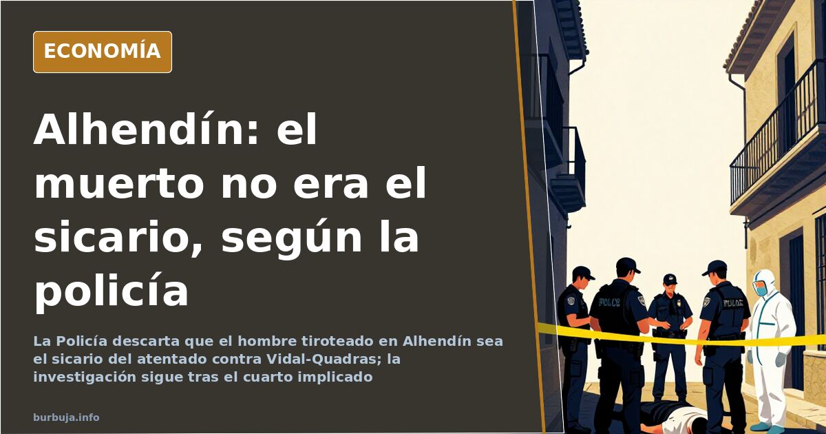El tiroteado en Alhendín no era el sicario, según la policía