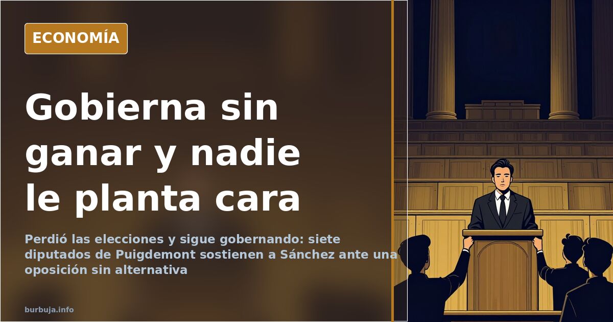 Sánchez resiste: la tesis del político invencible y sus grietas