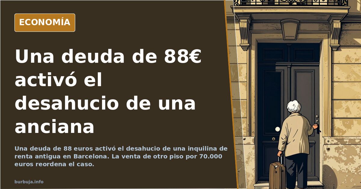 88€ de deuda: el desahucio aplazado de una vecina de 78 años