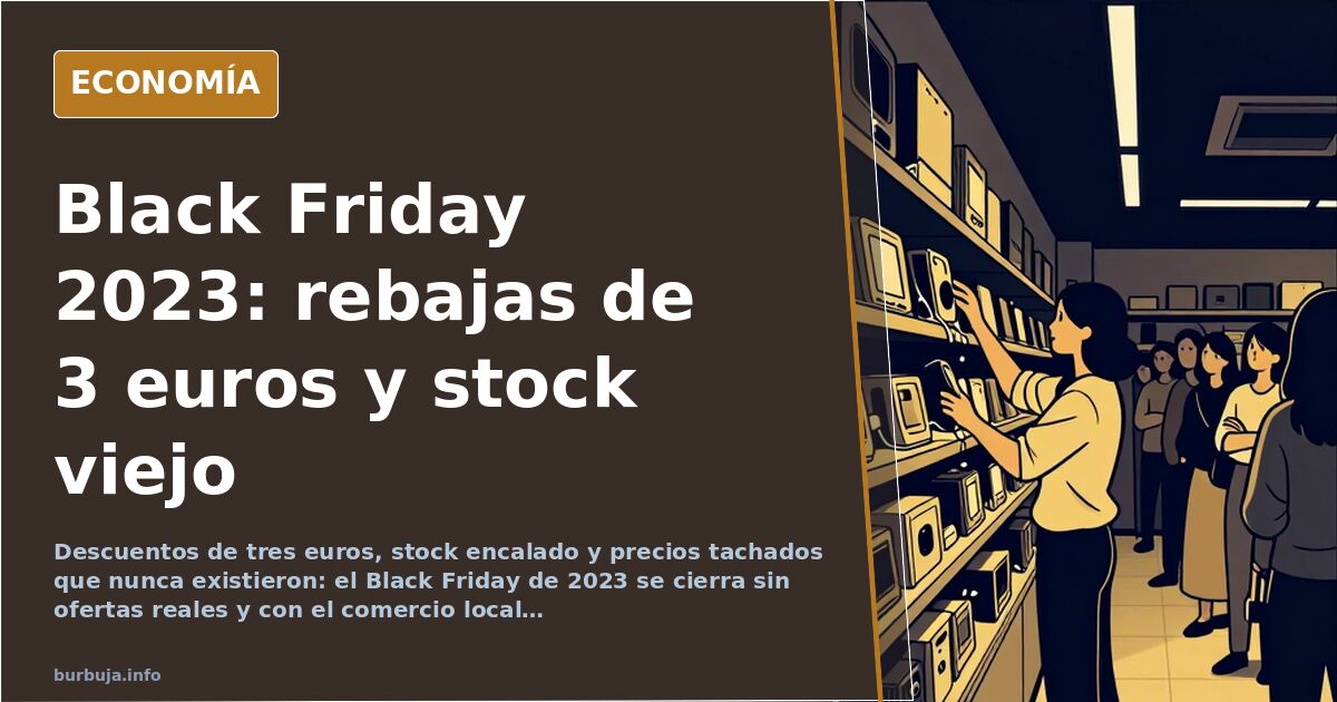 Black Friday 2023: stock encalado y descuentos de tres euros