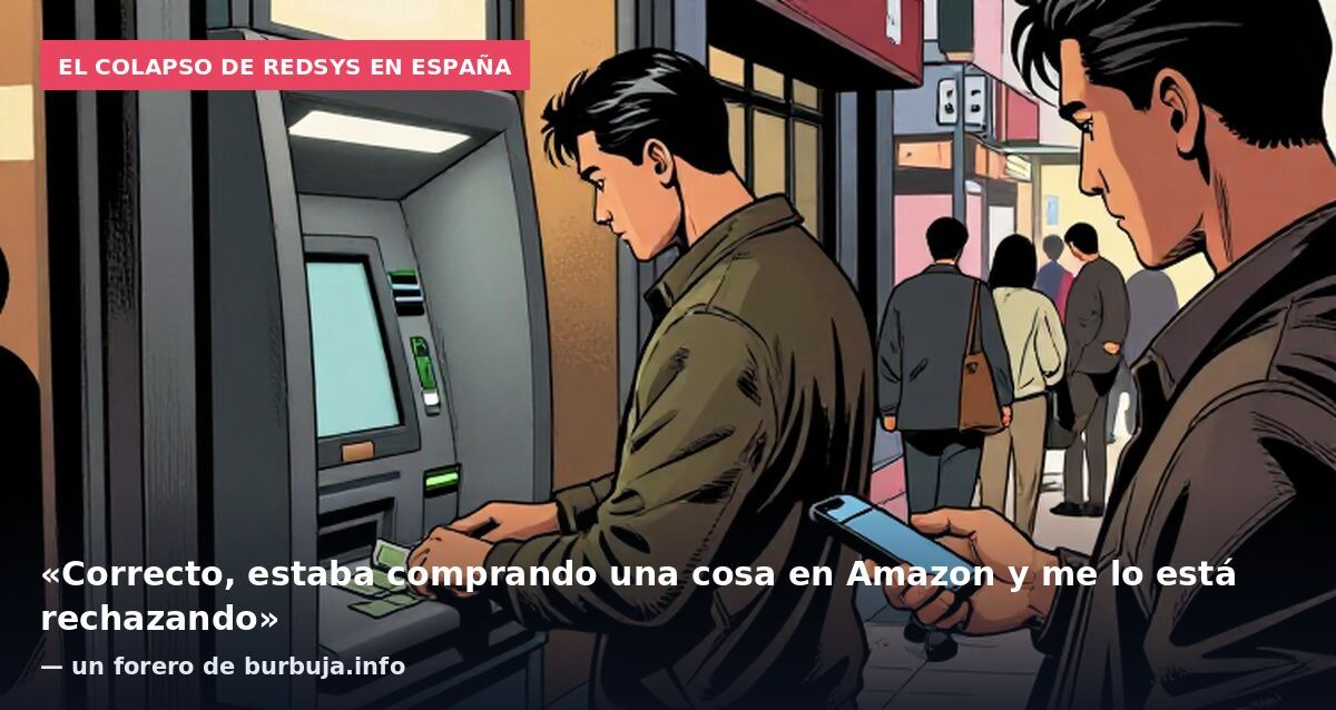 El colapso de Redsys en España: «Correcto, estaba comprando una cosa en Amazon y me lo está rechazando» — un forero de burbuja.info