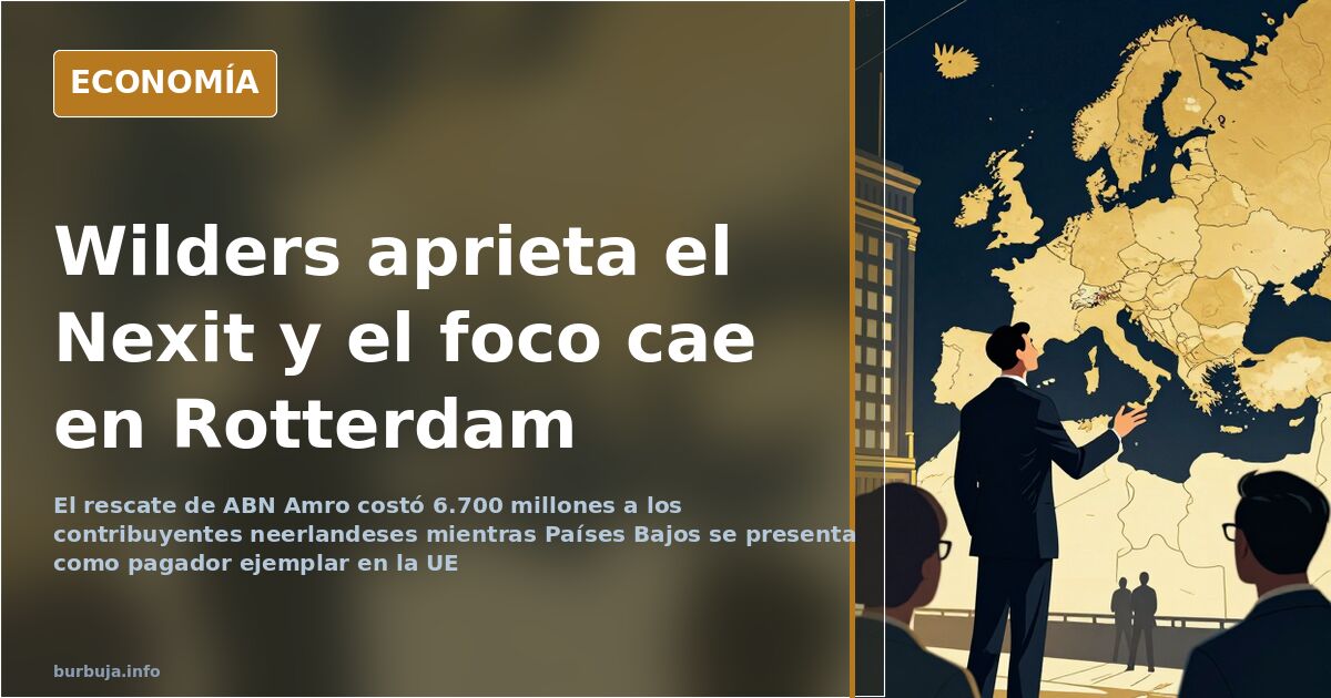 Muelles con contenedores del puerto de Rotterdam, eje del comercio europeo y del pulso sobre el Nexit