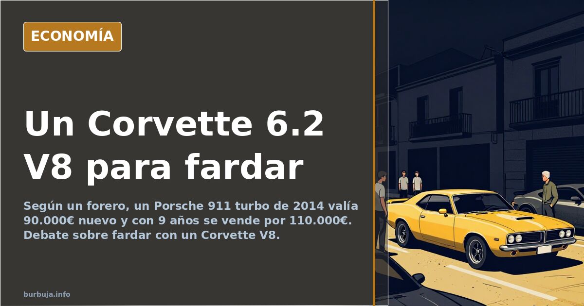 Corvette 6.2 V8 o Porsche 911: cuál es mejor para fardar