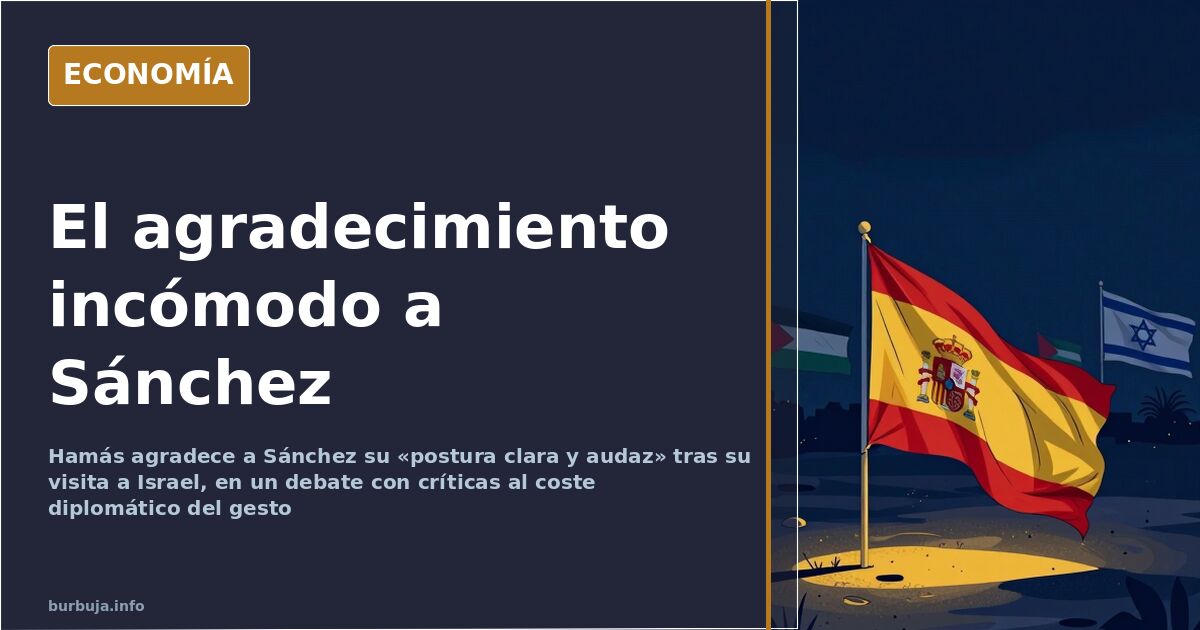 Hamás agradece a Sánchez su «postura clara y audaz»