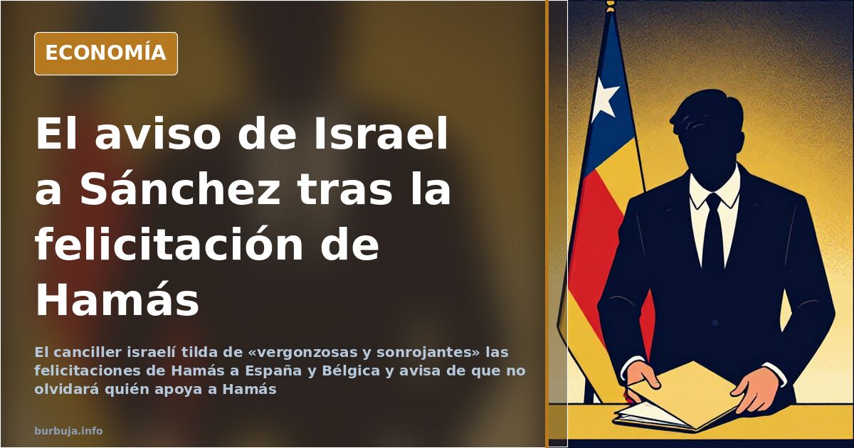 Israel avisa a Sánchez de que no olvidará su postura sobre Hamás