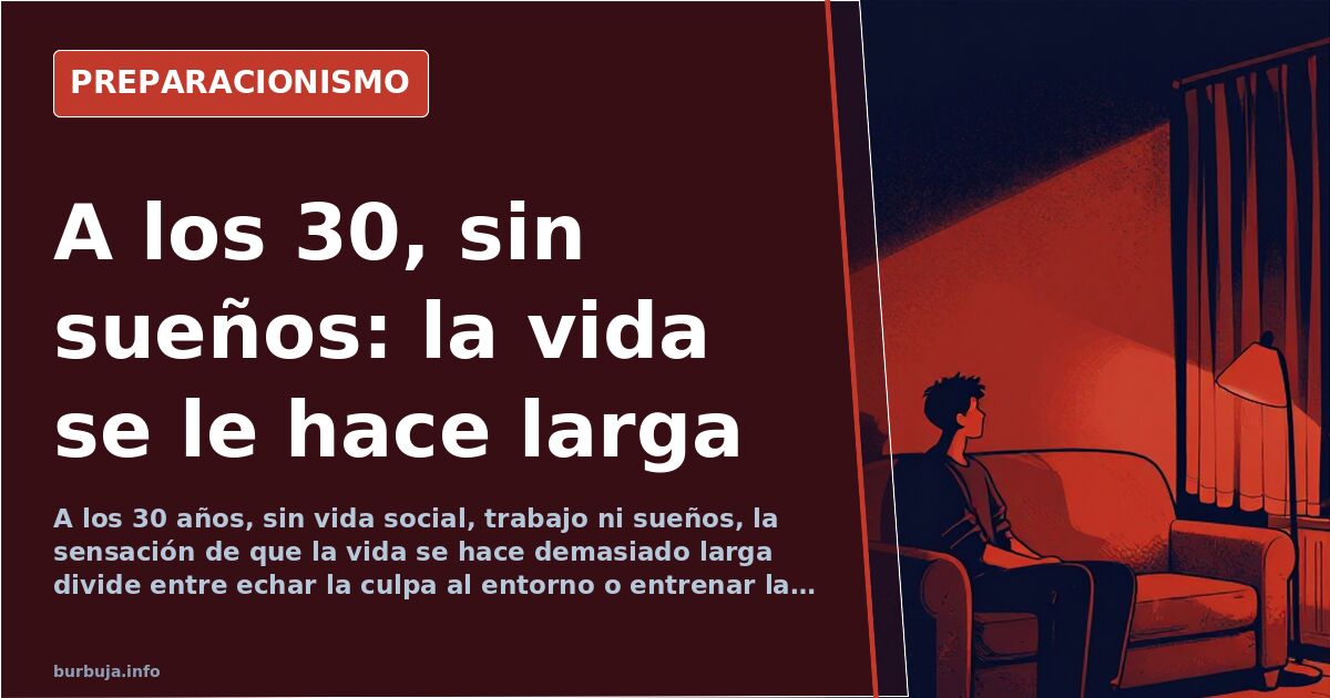 Persona joven sentada sola en una habitación, imagen que ilustra la crisis de los 30 y la sensación de que la vida se hace de