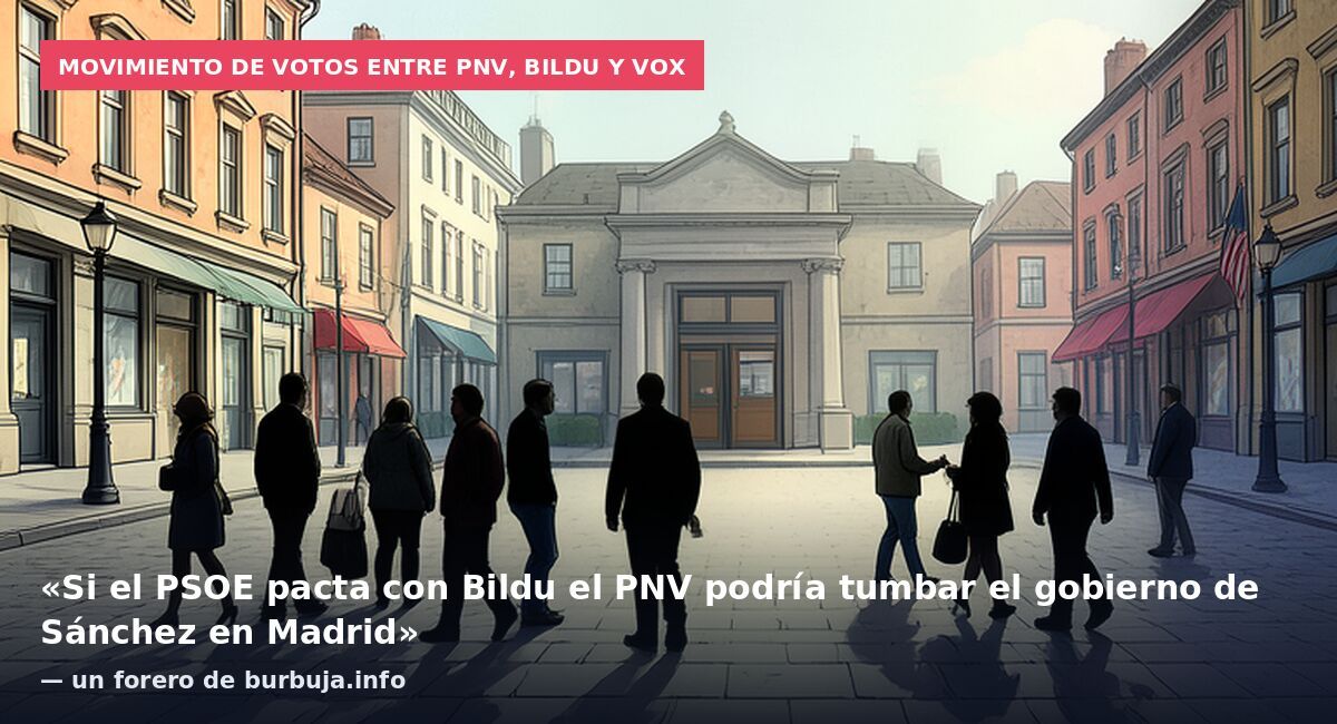 Movimiento de votos entre PNV, Bildu y VOX: «Si el PSOE pacta con Bildu el PNV podría tumbar el gobierno de Sánchez en Madrid» — un forero de burbuja.info