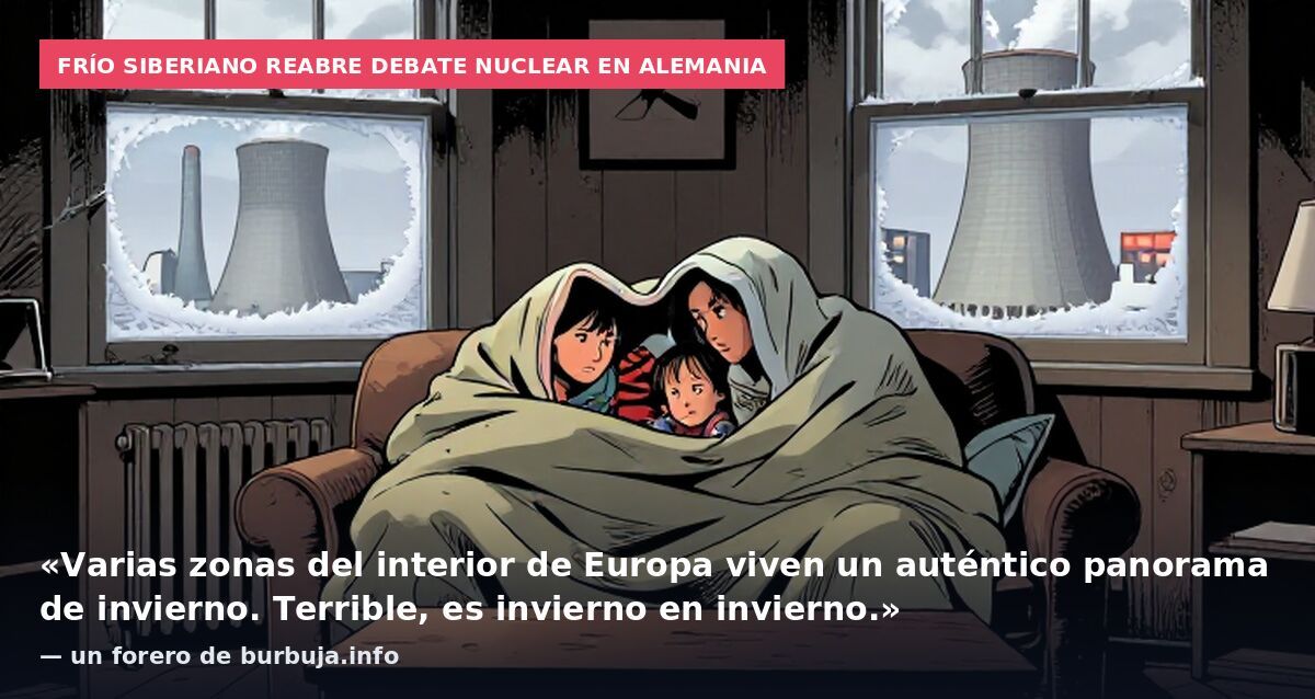 Frío siberiano reabre debate nuclear en Alemania: «Varias zonas del interior de Europa viven un auténtico panorama de invierno. Terrible, es invierno en invierno.» — un forero de burbuja.info