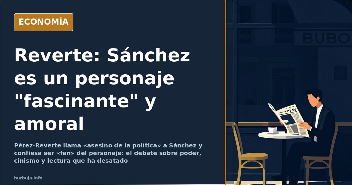 Reverte dice de Sánchez: «No ha leído un libro en su vida»
