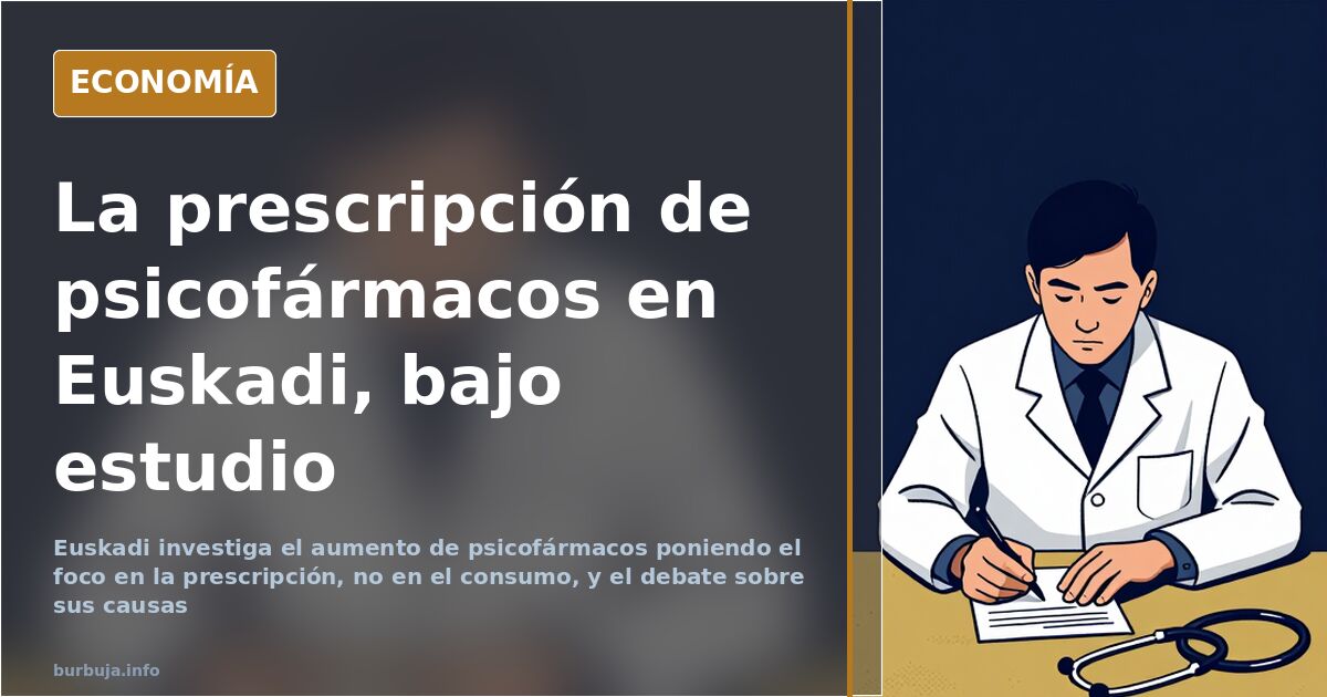 Euskadi investiga el alza de psicofármacos y su prescripción
