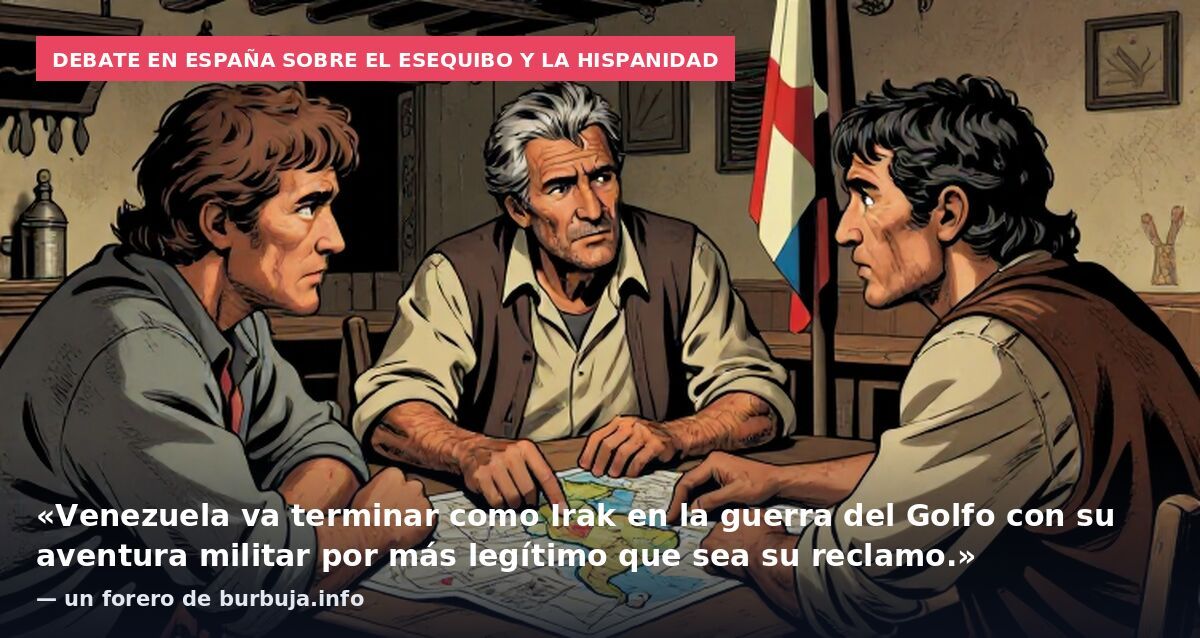 Debate en España sobre el Esequibo y la hispanidad: «Venezuela va terminar como Irak en la guerra del Golfo con su aventura militar por más legítimo que sea su reclamo.» — un forero de burbuja.info