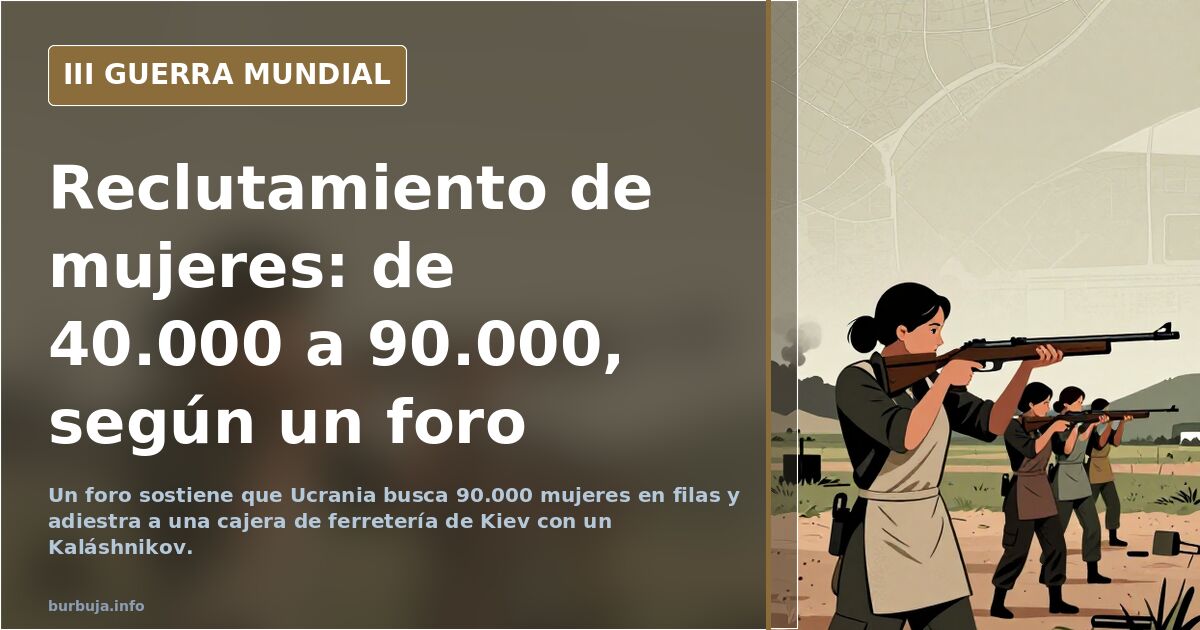 Mujeres ucranianas durante un ejercicio de instrucción militar en un bosque