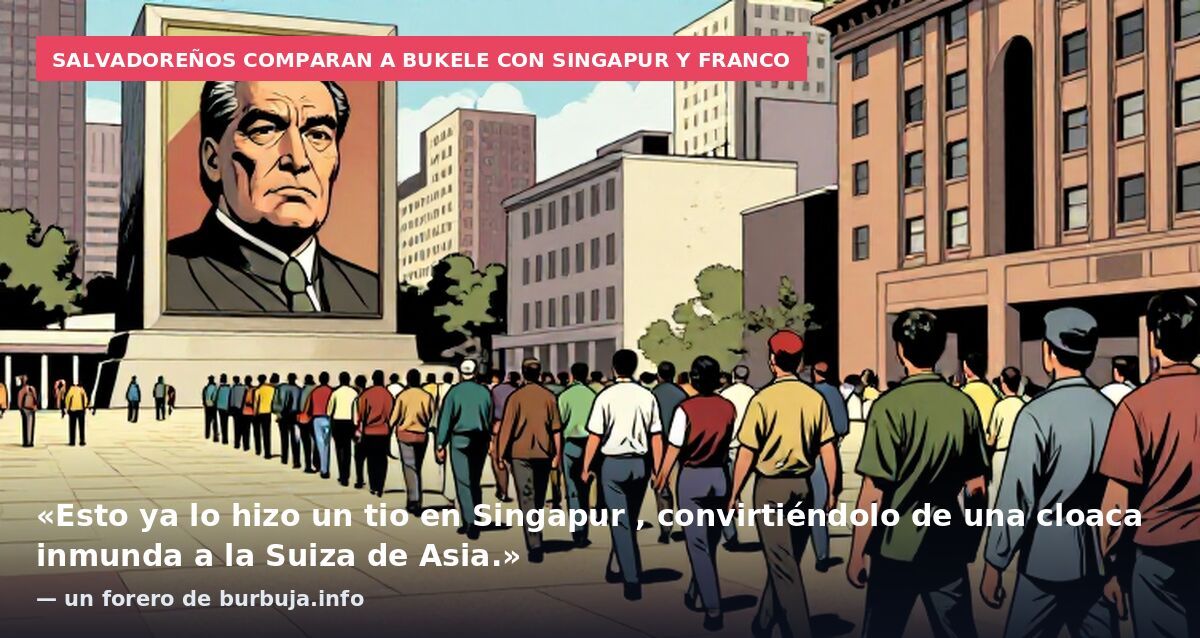 Salvadoreños comparan a Bukele con Singapur y Franco: «Esto ya lo hizo un tio en Singapur , convirtiéndolo de una cloaca inmunda a la Suiza de Asia.» — un forero de burbuja.info