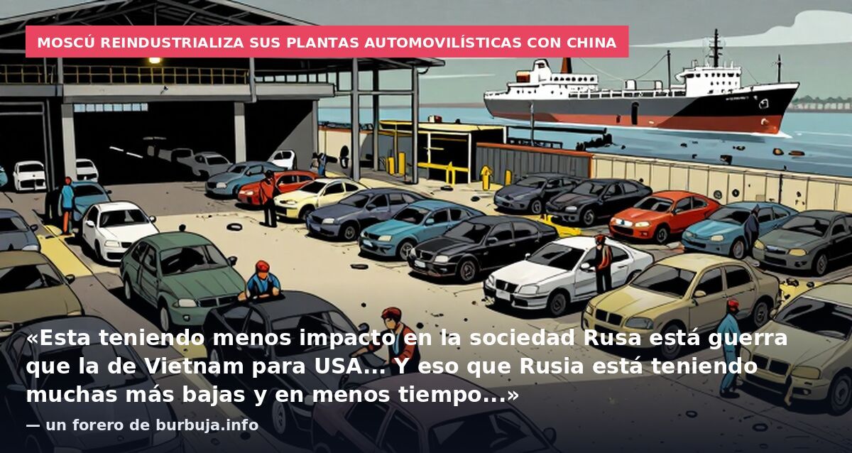Moscú reindustrializa sus plantas automovilísticas con China: «Esta teniendo menos impacto en la sociedad Rusa está guerra que la de Vietnam para USA... Y eso que Rusia está teniendo muchas más bajas y en menos tiempo...» — un forero de burbuja.info