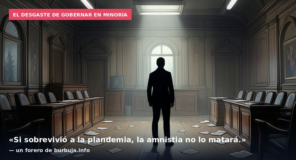 El desgaste de gobernar en minoría: «Si sobrevivió a la plandemia, la amnistia no lo matará.» — un forero de burbuja.info
