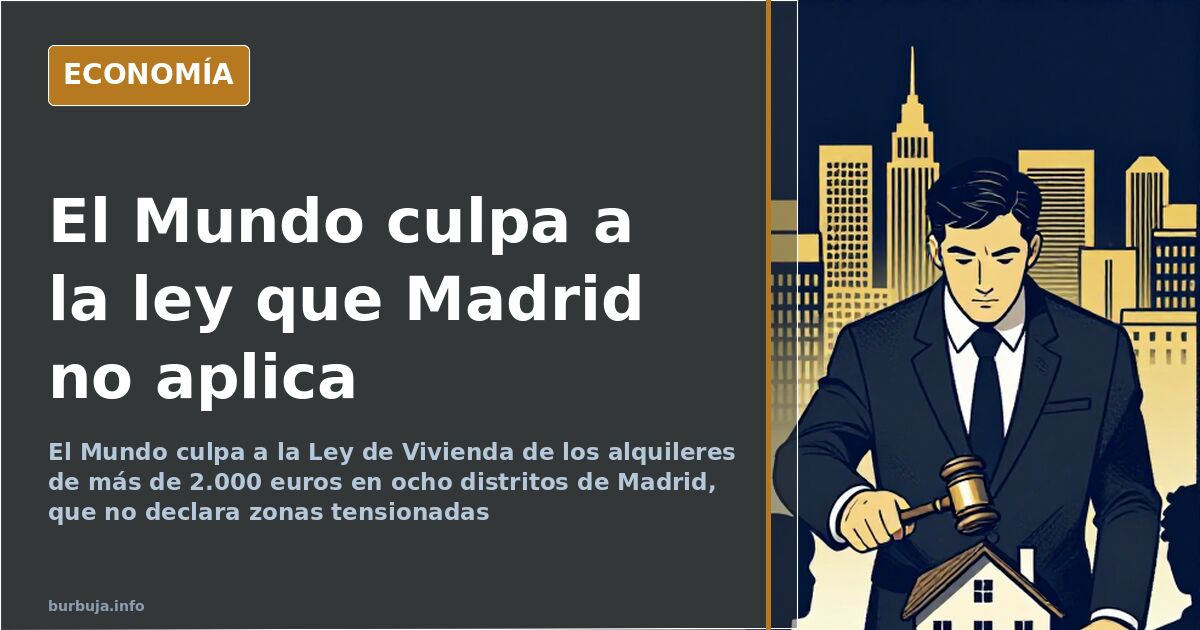 Cartel de 'Se Alquila' en Madrid